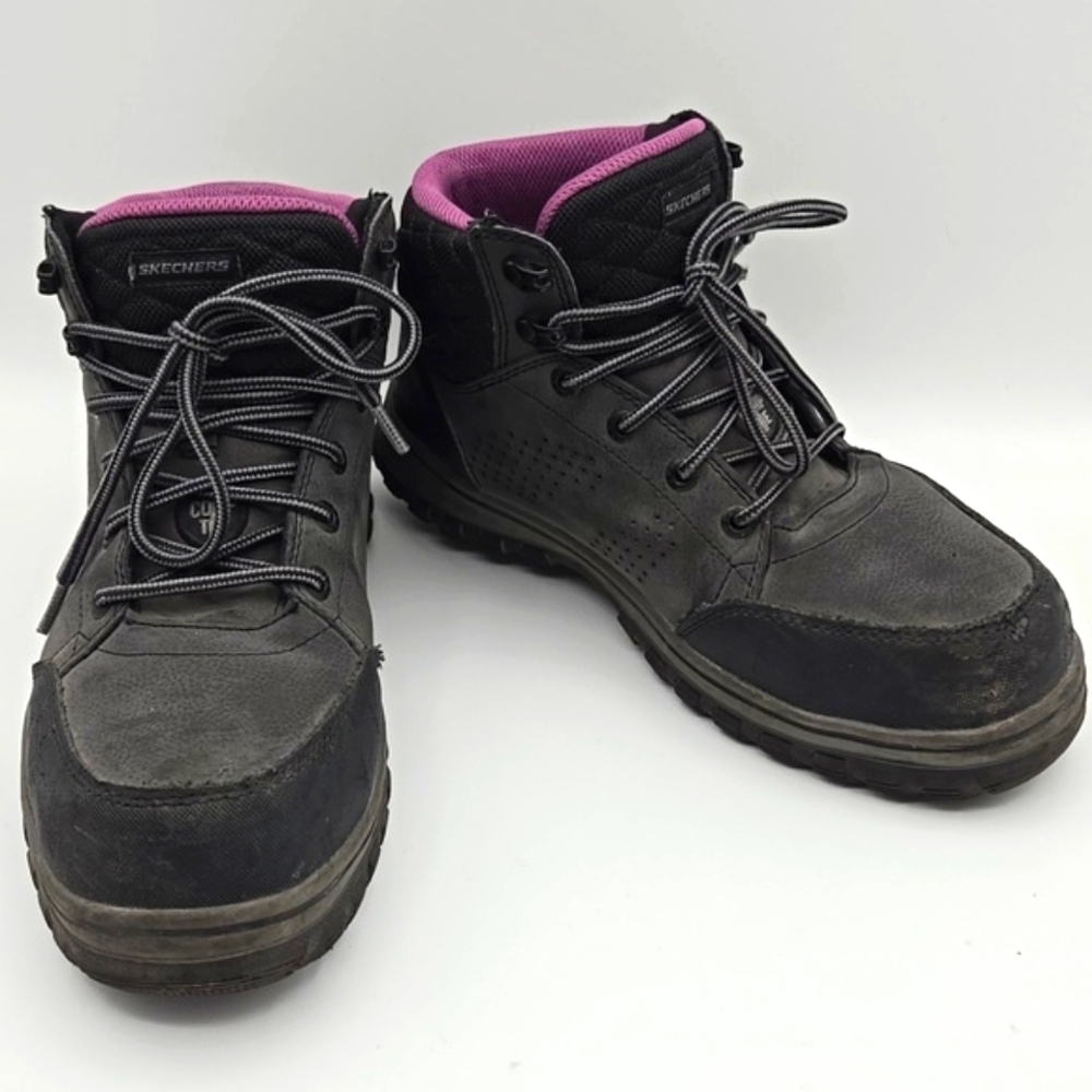 Skechers Work Boots McColl Composite Toe Leather Waterproof Work Boots Size 7.5